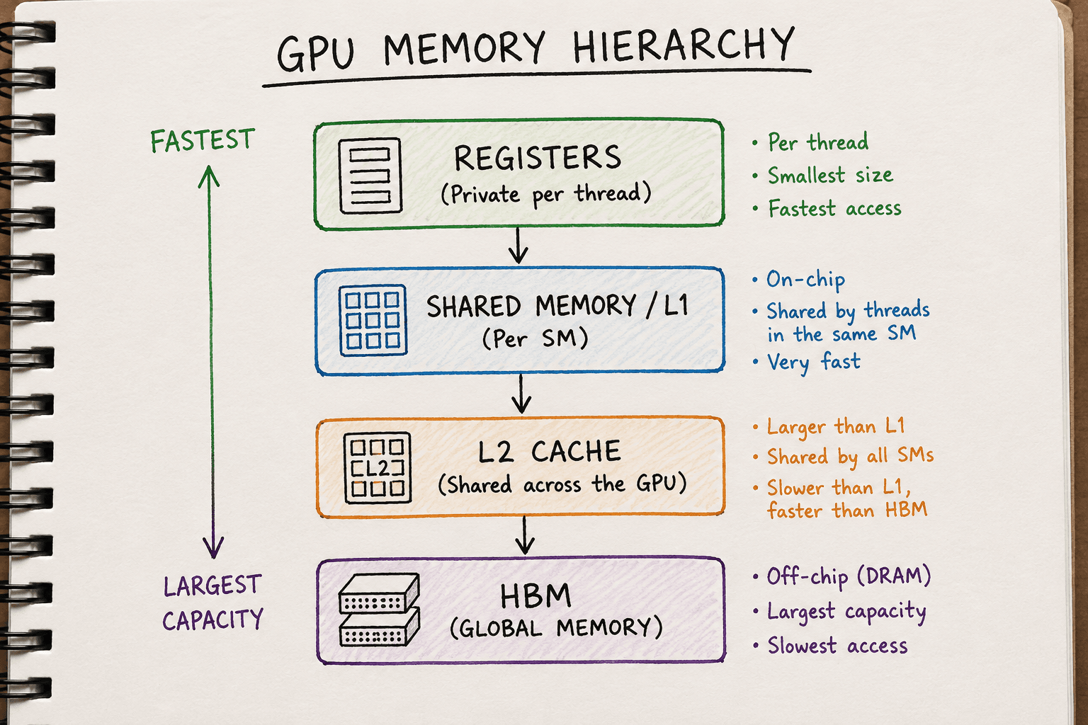 Understanding the GPU Memory Hierarchy